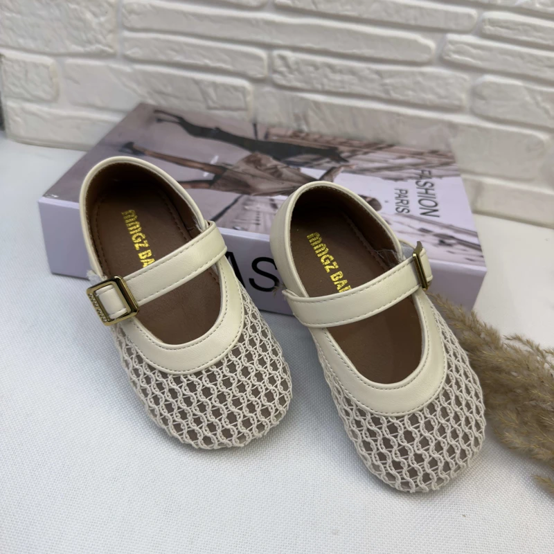 کفش دخترانه توری سگگ طلایی