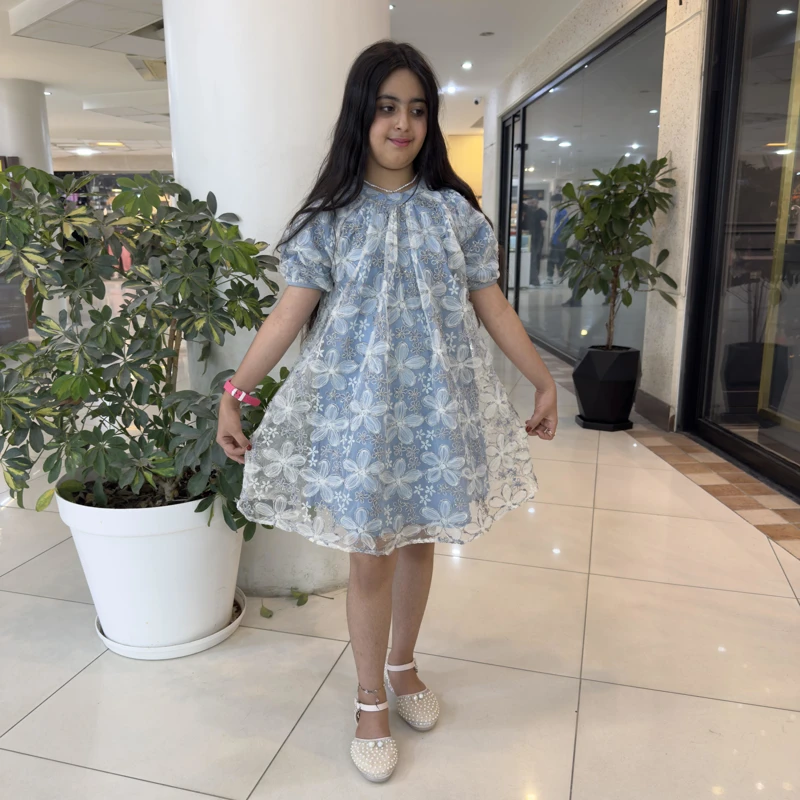 پیراهن مجلسی گل برجسته33