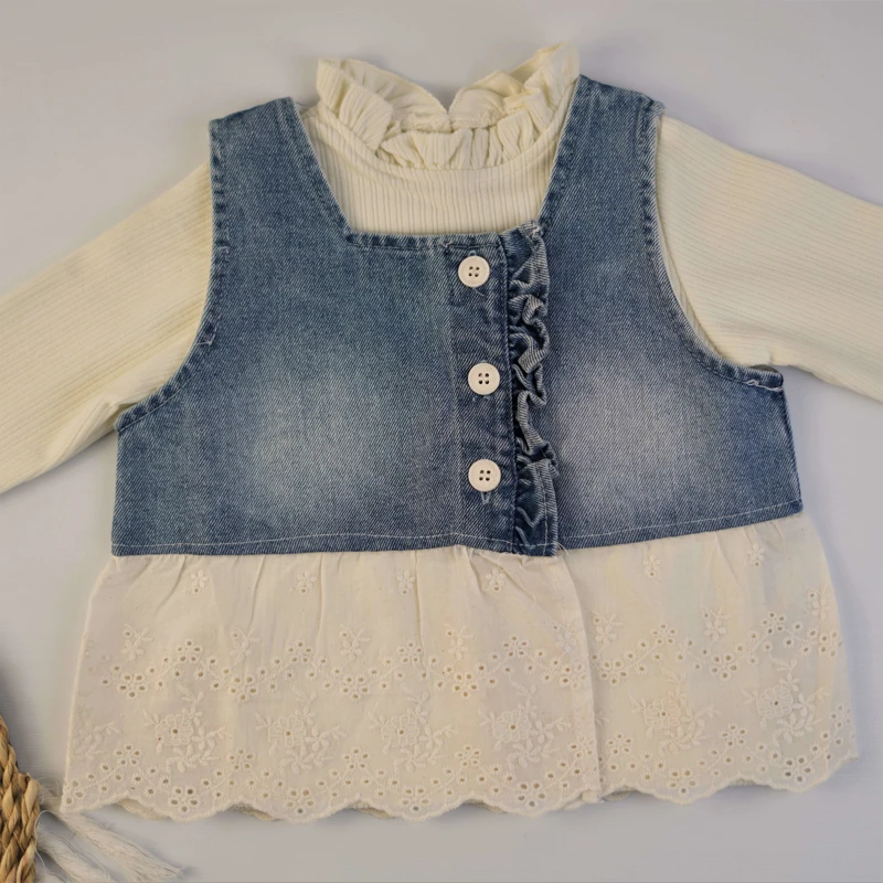 ست سه تیکه دخترانه جین