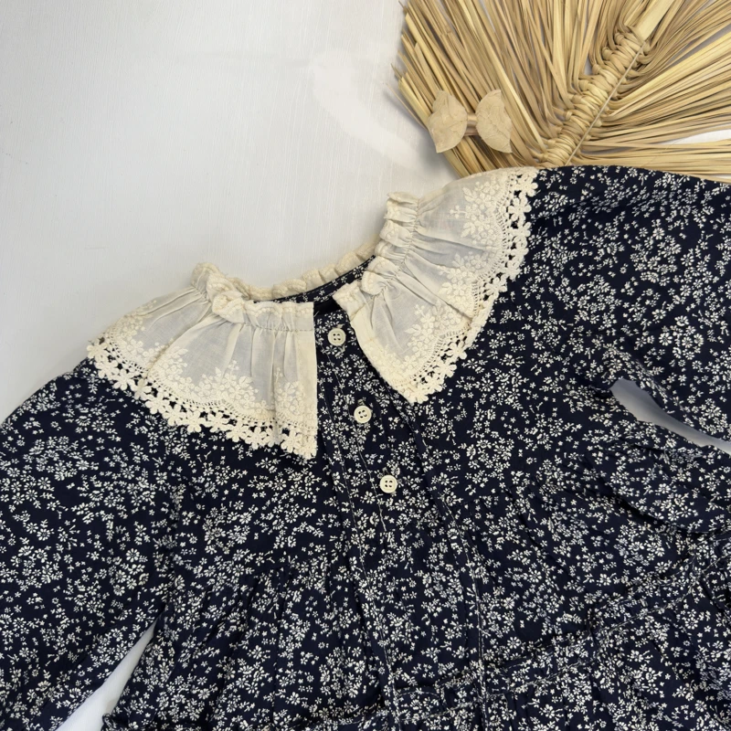 پیراهن گلدار یقه پرنسسی