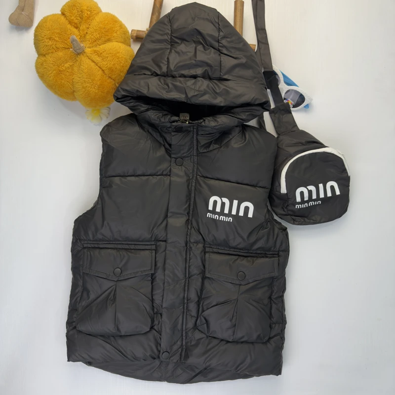 جلیقه پافر بچگانه کلاه‌دار Min Min