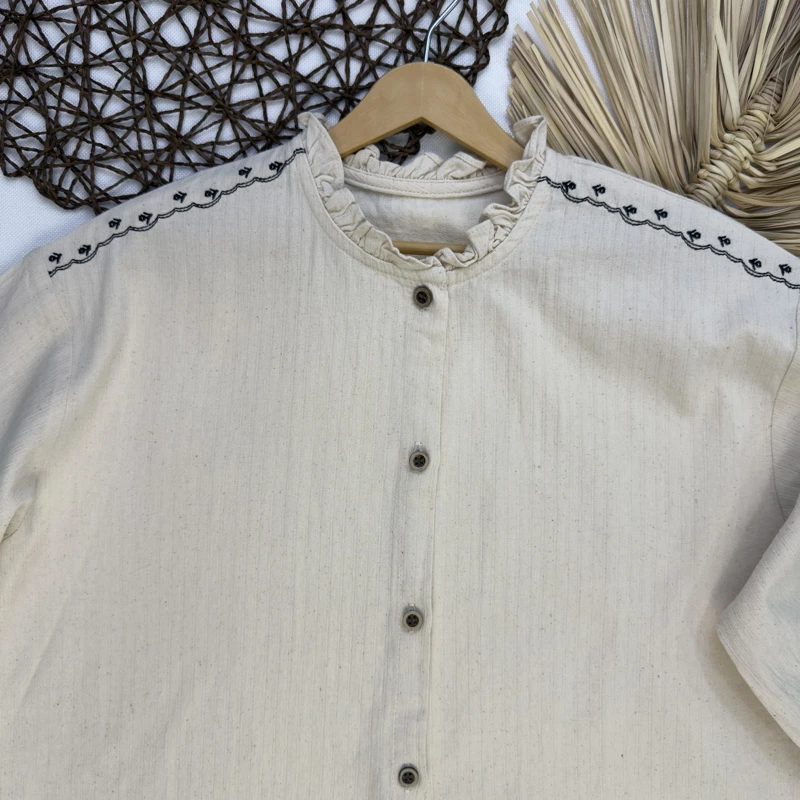 شومیز سرشونه گلدوزی