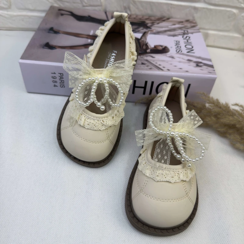 کفش دخترانه رویه تور پاپیونی