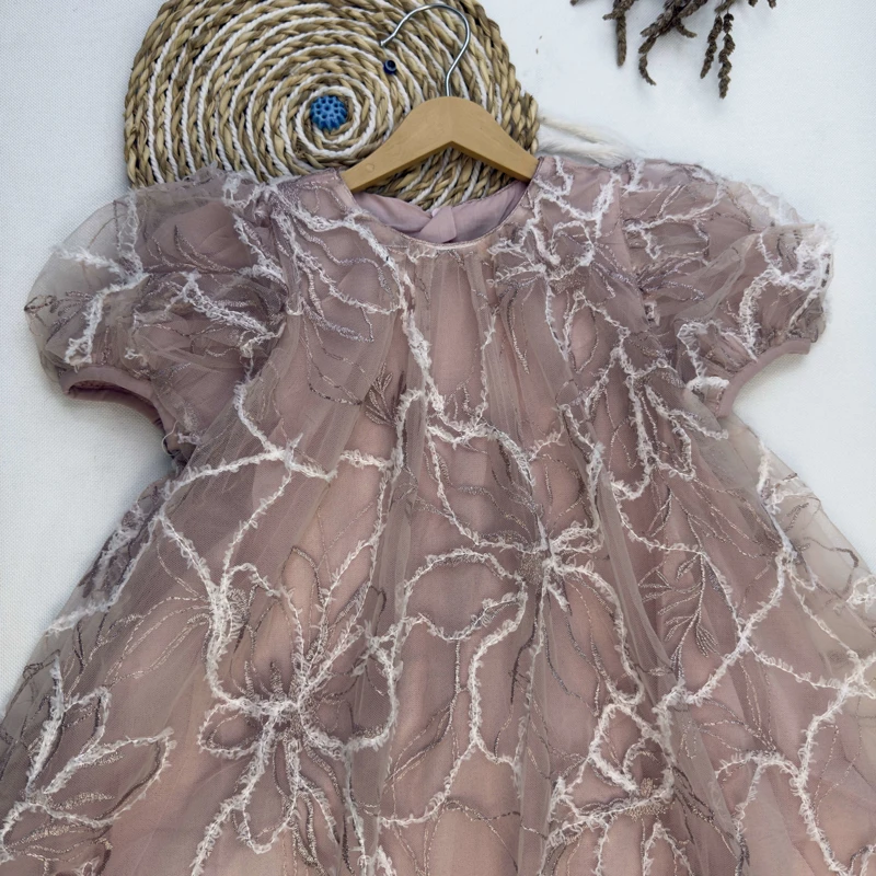 پیراهن مجلسی گل برجسته186