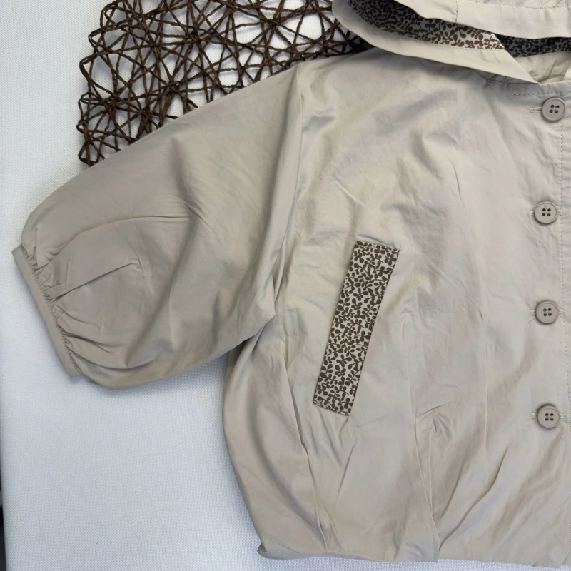 بالاپوش کتان جیب گلدار