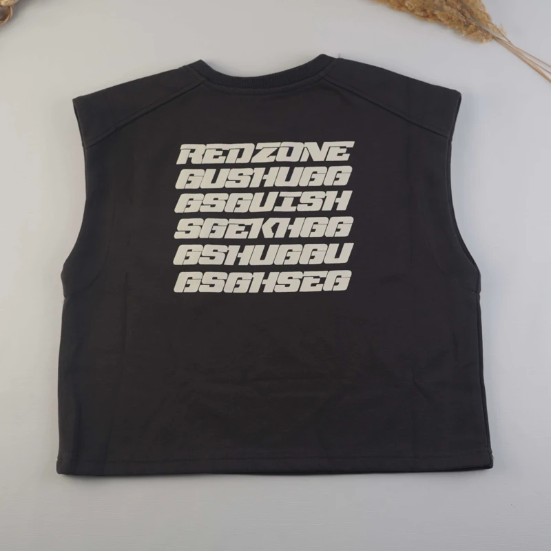 بلوز دو تیکه بچگانه مدل REDZONE طرح لایه‌ای (Layered Style)