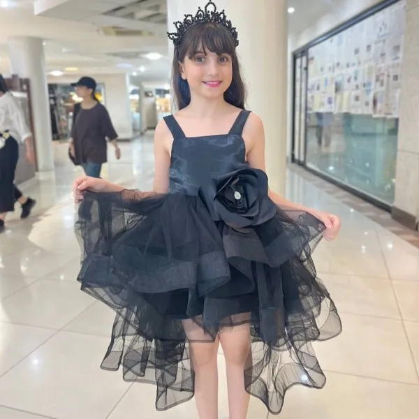 پیراهن مجلسی دخترانه مشکی