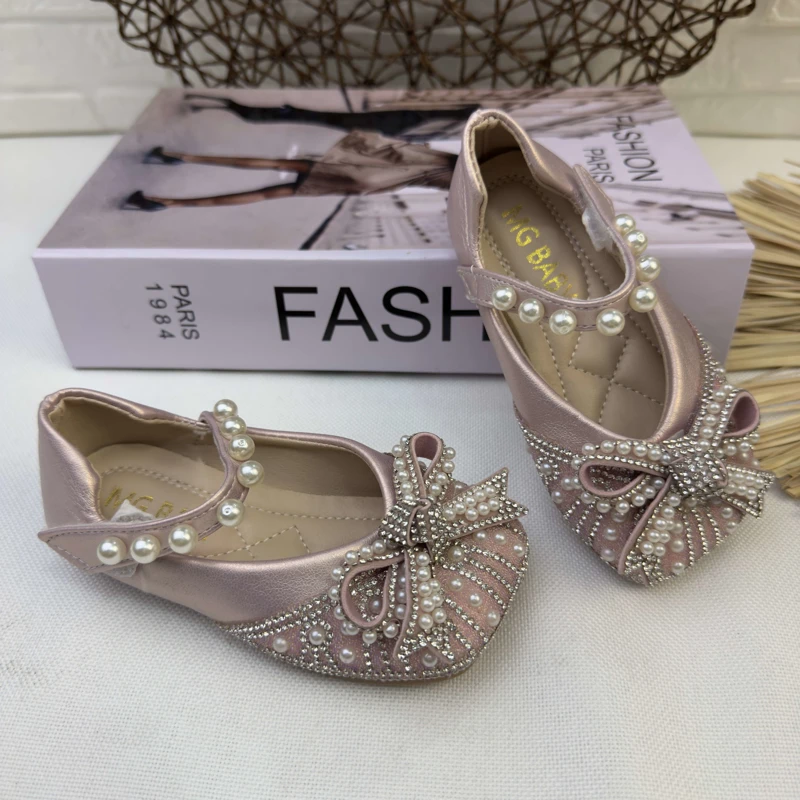 کفش دخترانه جلو مروارید