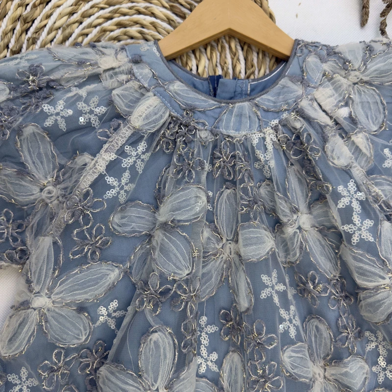 پیراهن مجلسی گل برجسته33