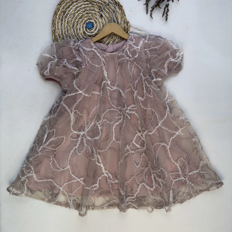 پیراهن مجلسی گل برجسته186