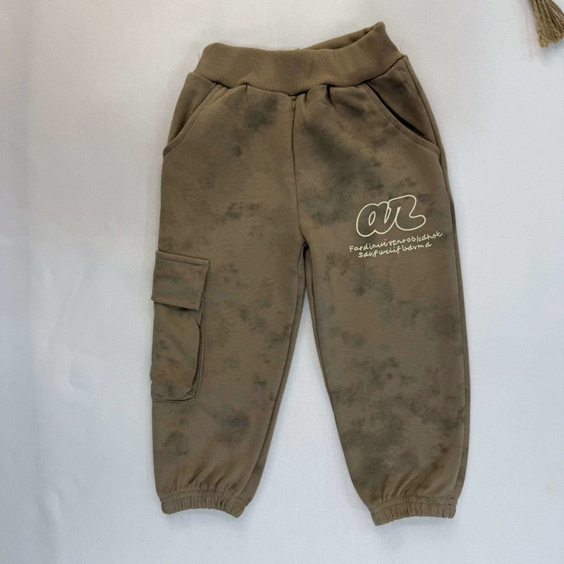 ست هودی و شلوار اسلش بچه‌گانه طرح ابروبادی (مدل جیب کارگو)