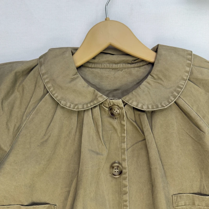 پالتو کتان استین چین