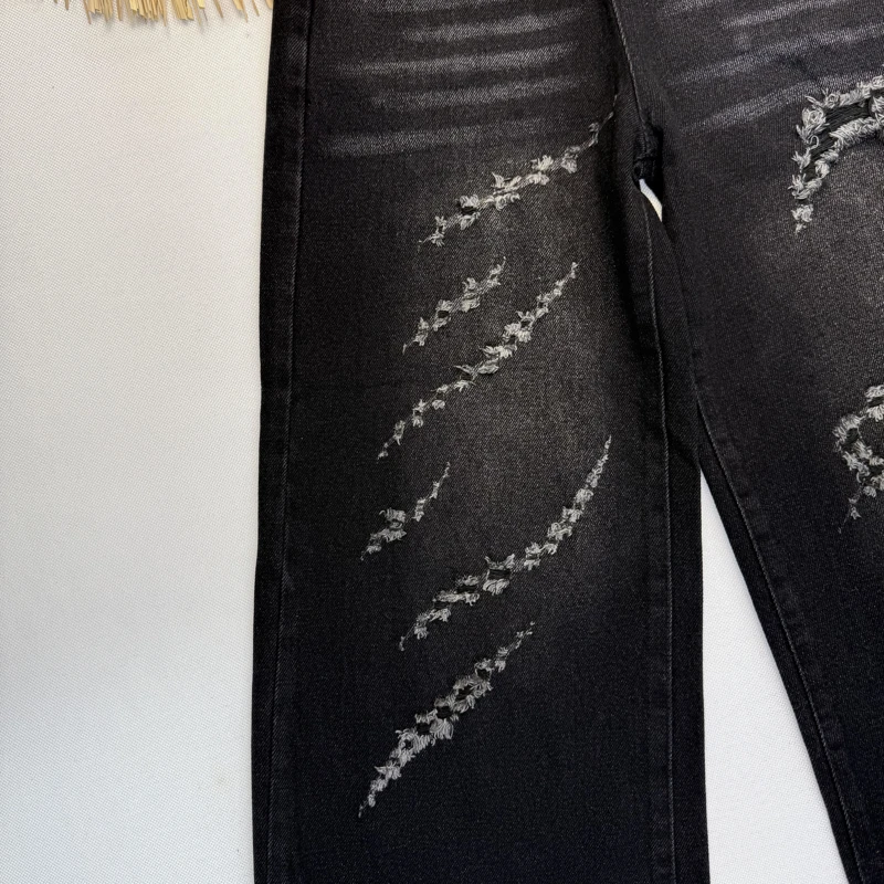 شلوار بگ زاپدار زغالی