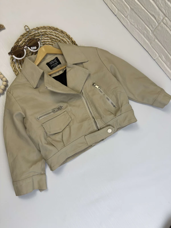 کت چرم لاینر دار