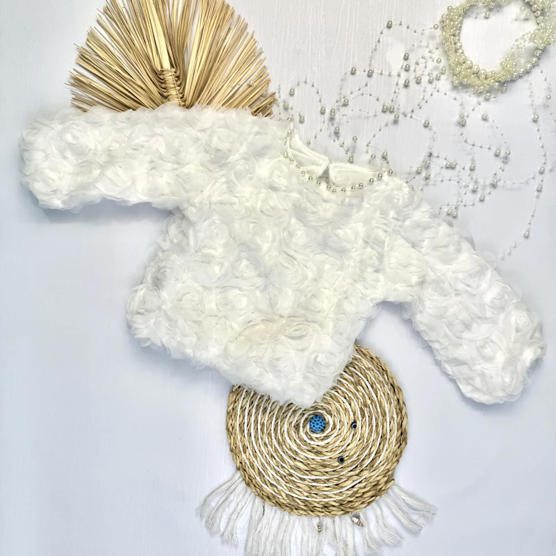 شومیز پر گل یقه مروارید