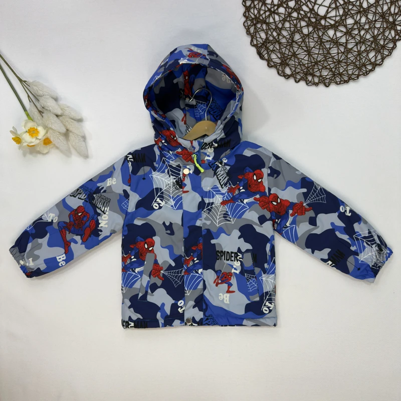 کاپشن پسرانه طرح مردعنکبوتی