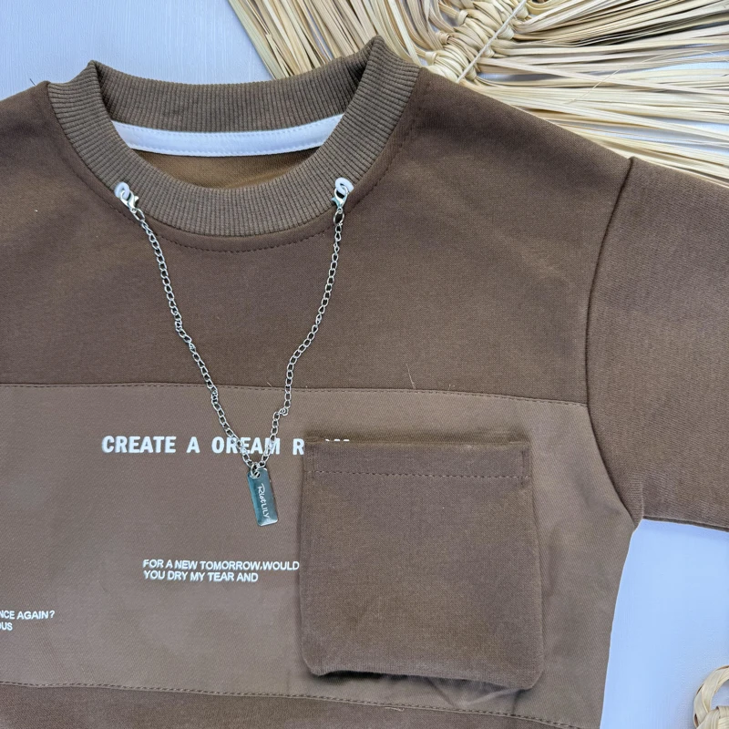 بلوز دورس جلو زنجیر و تک جیب