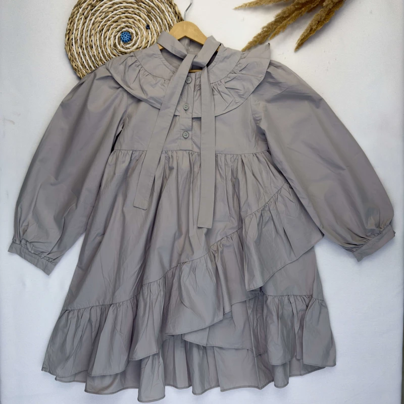 پیراهن دخترانه پایین چین