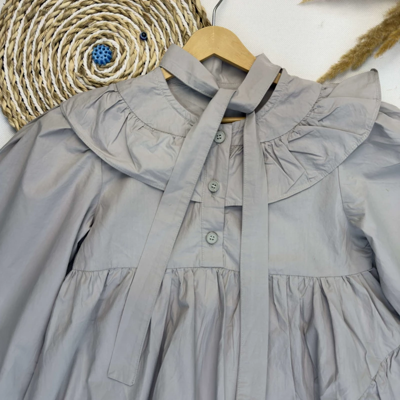 پیراهن دخترانه پایین چین