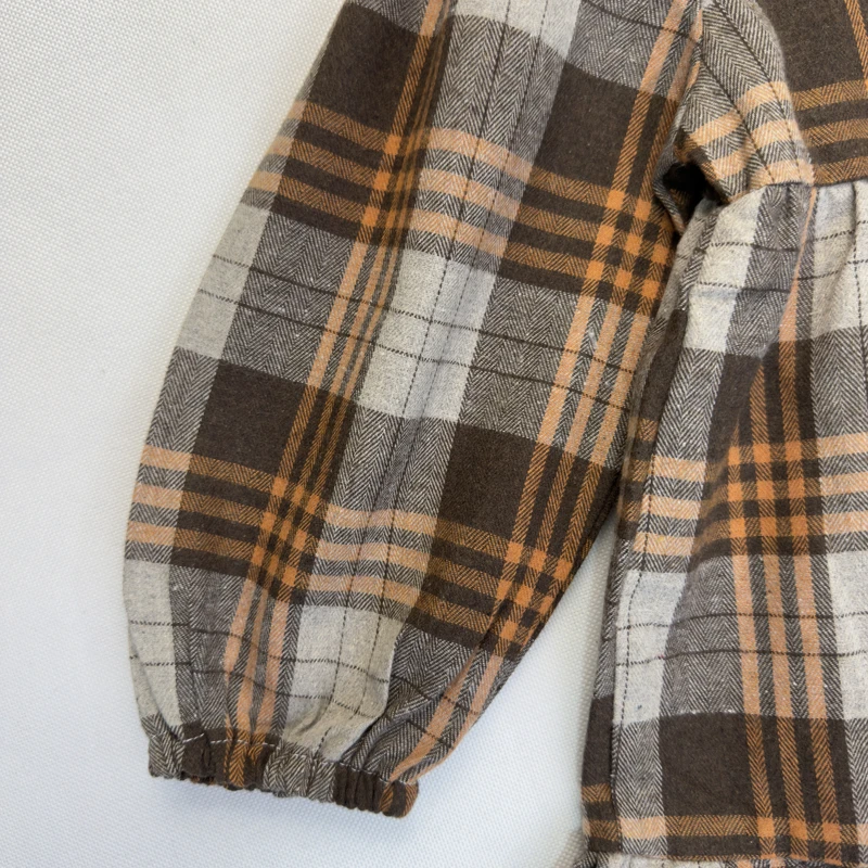 پیراهن چهارخونه درشت