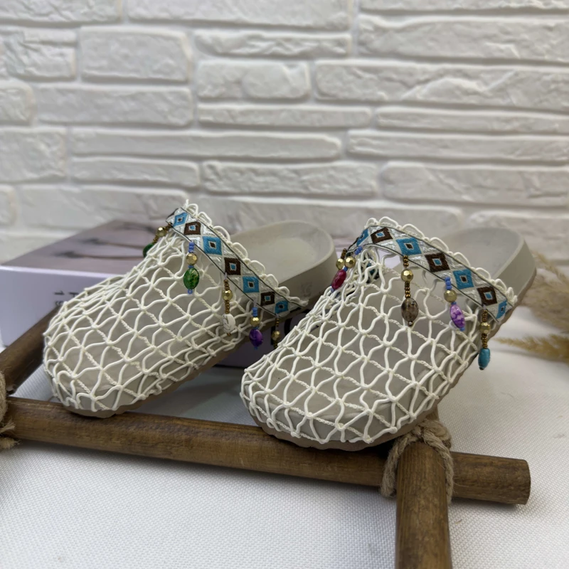 دمپایی قلاب بافی