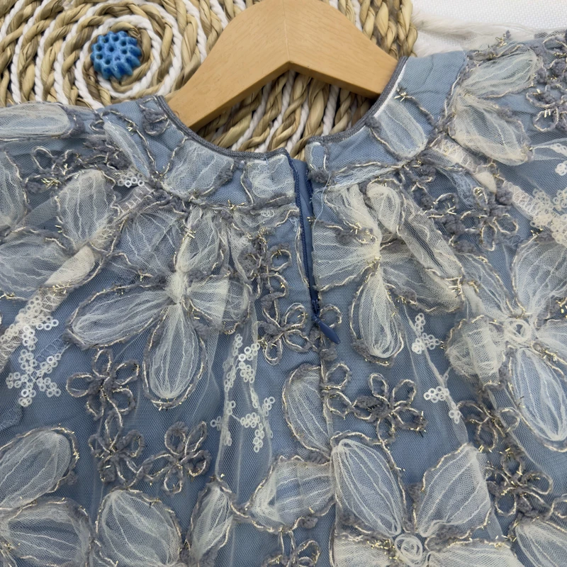 پیراهن مجلسی گل برجسته33