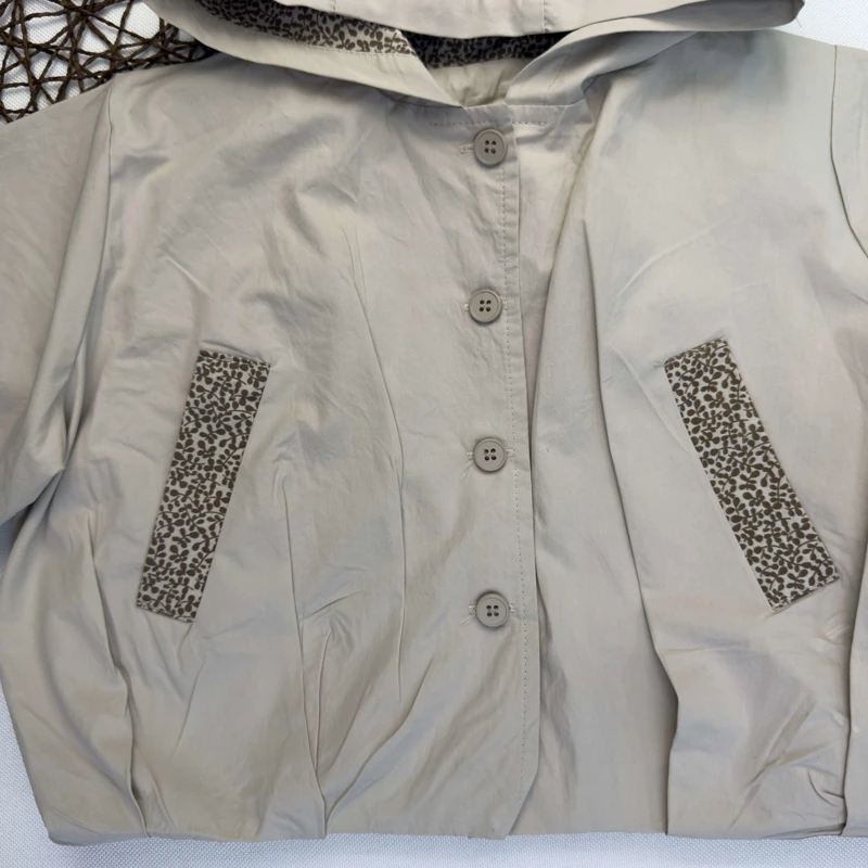 بالاپوش کتان جیب گلدار