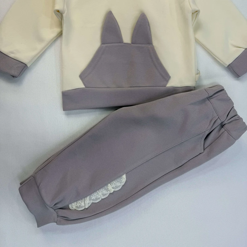 هودی شلوار دخترانه جلو جیب دار