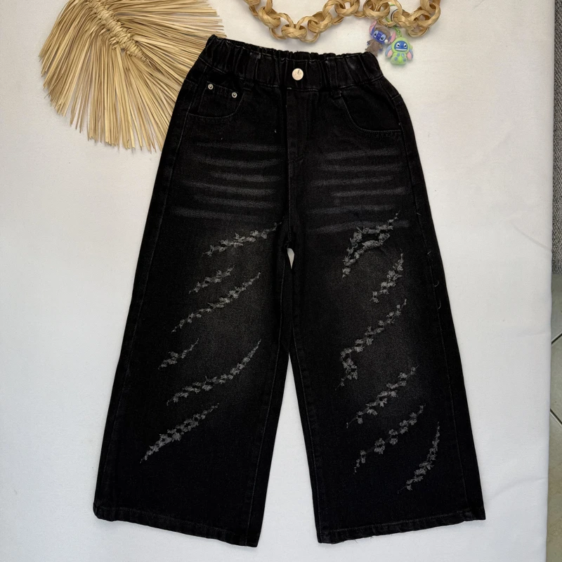 شلوار بگ زاپدار زغالی