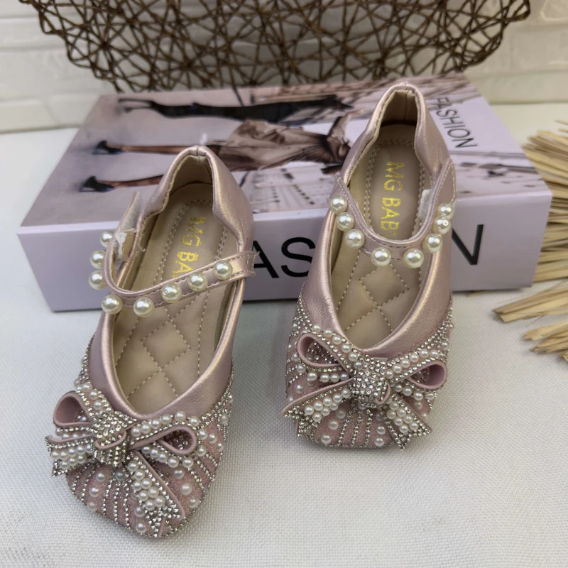 کفش دخترانه جلو مروارید