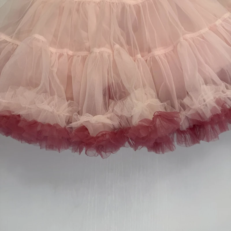 دامن تور لبه رنگی