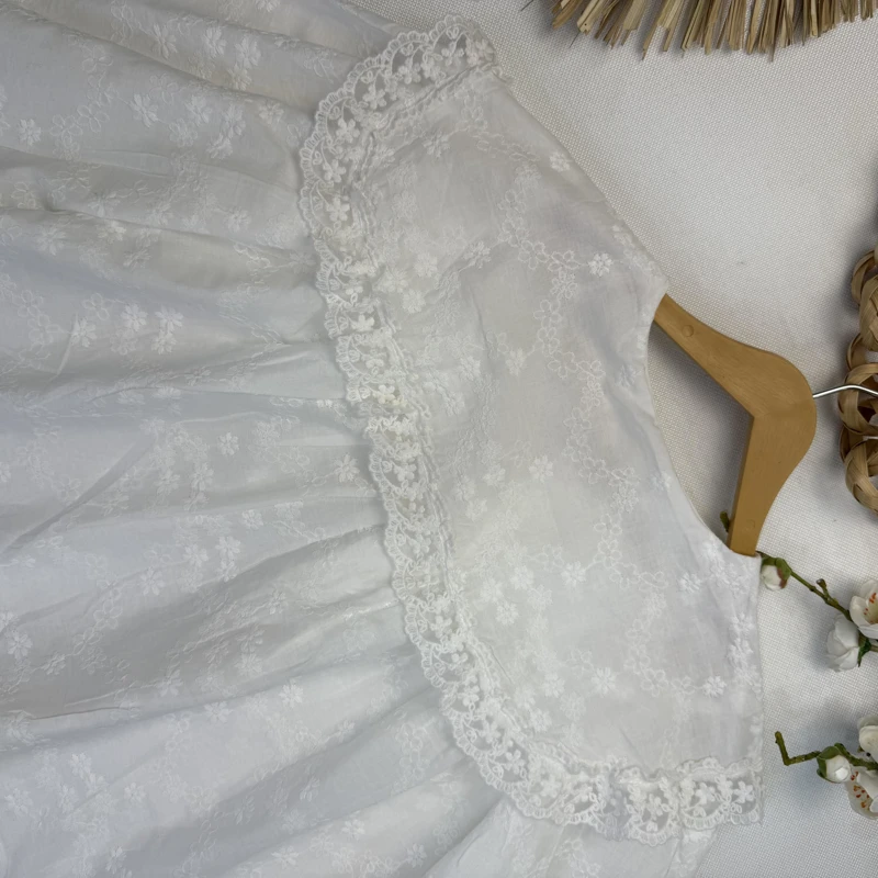 شومیز خامه دوزی یقه بزرگ