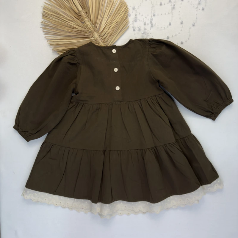 پیراهن دخترانه جلو خامه دوزی