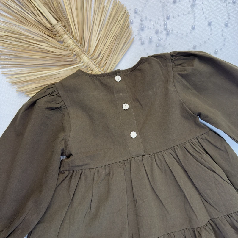 پیراهن دخترانه جلو خامه دوزی