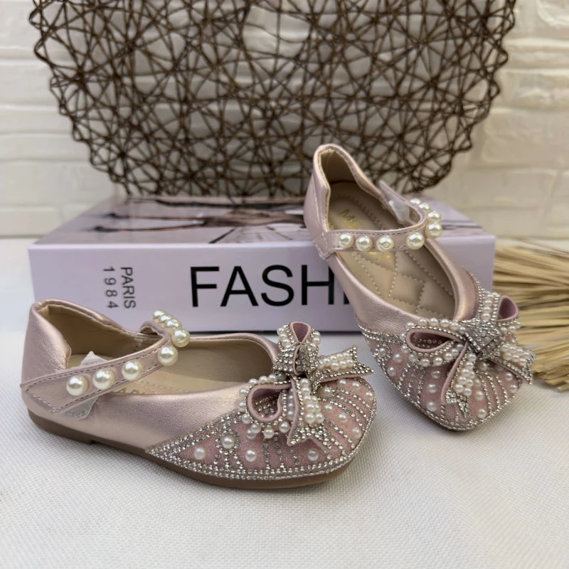 کفش دخترانه جلو مروارید