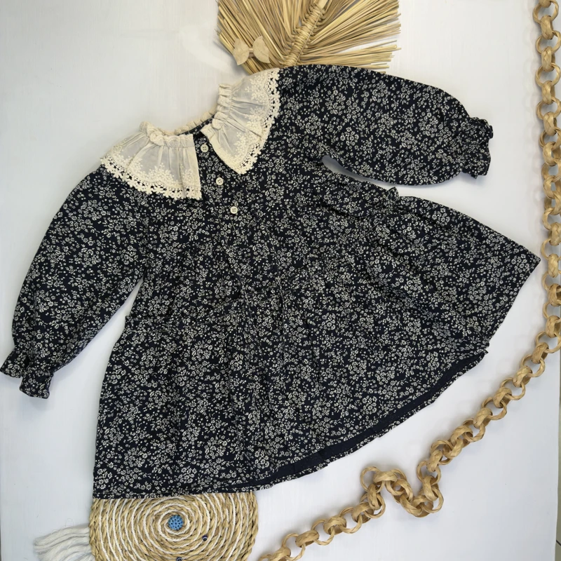 پیراهن گلدار یقه پرنسسی