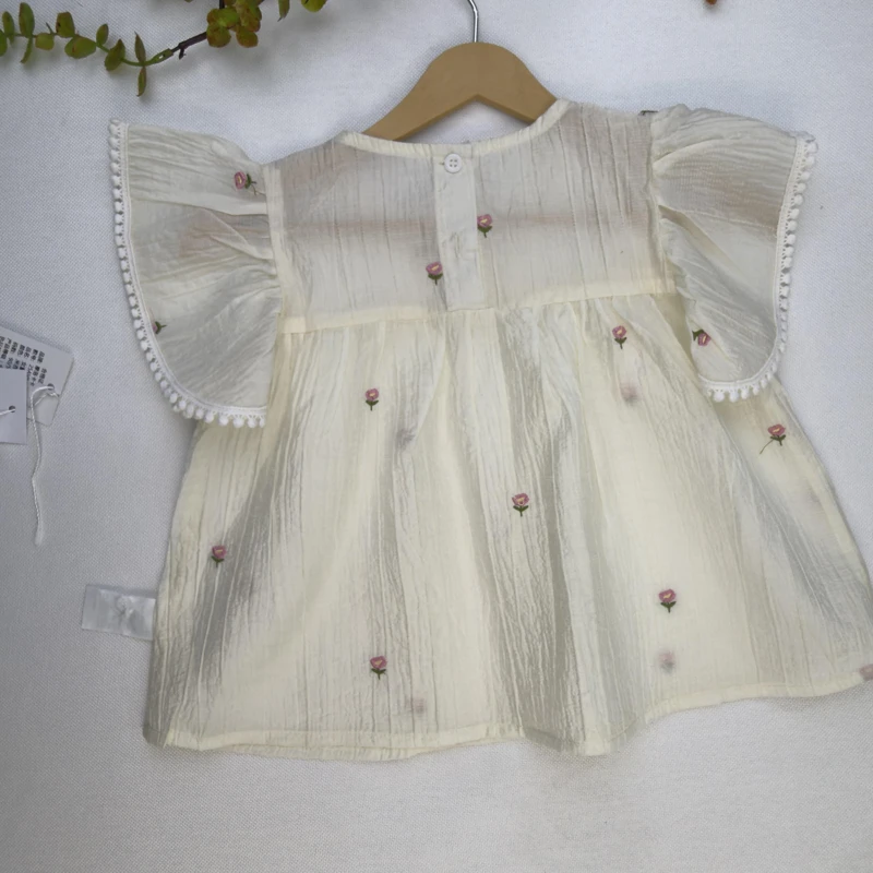 تاپ کرم گلدوزی شده کد68385