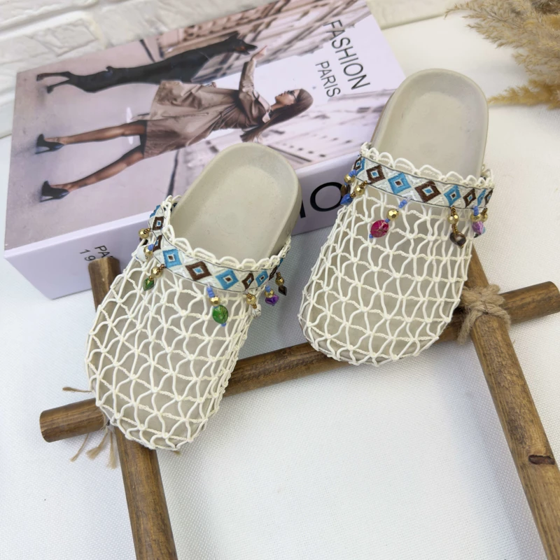 دمپایی قلاب بافی