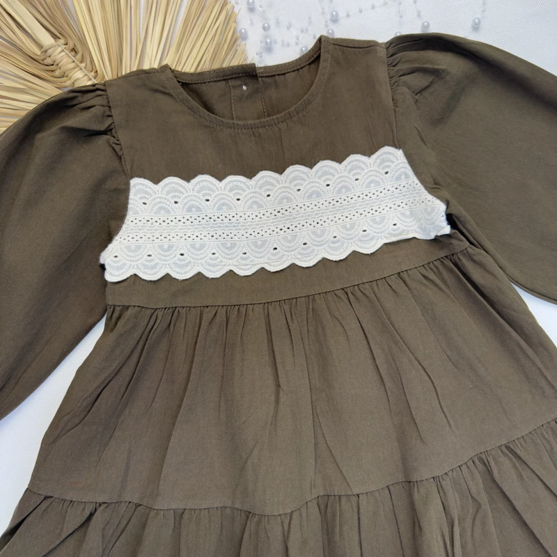 پیراهن دخترانه جلو خامه دوزی