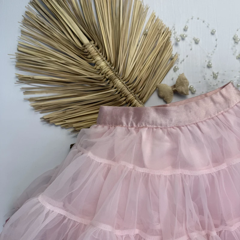 دامن تور لبه رنگی