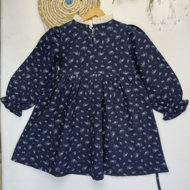 پیراهن گلدار یقه 6دکمه