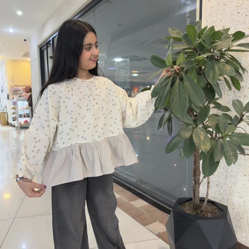 شومیز پایین طوسی