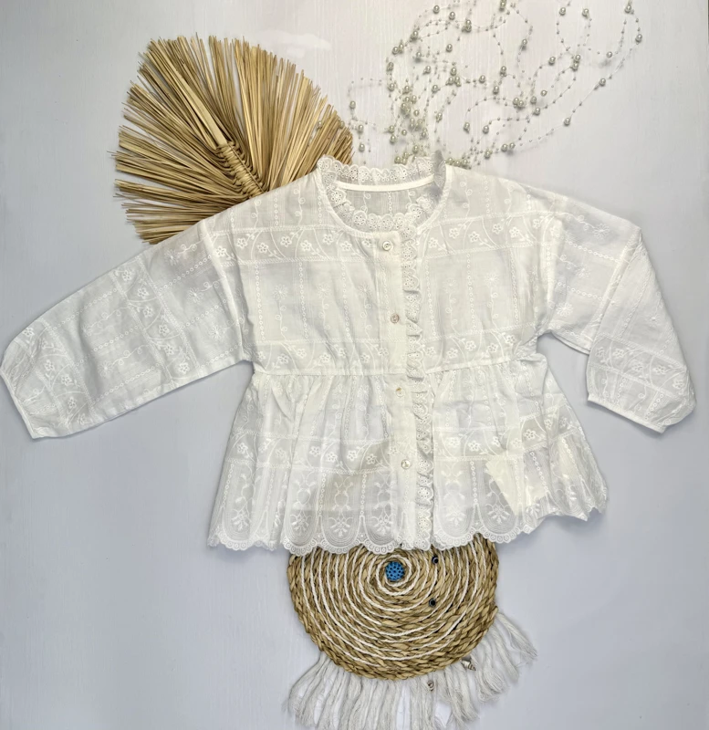 شومیز خامه دوزی کمر برش