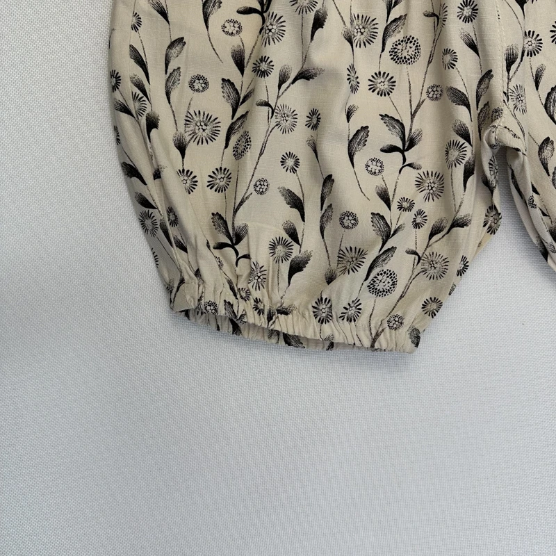 ست تاپ و شلوارک گلدار کد5005