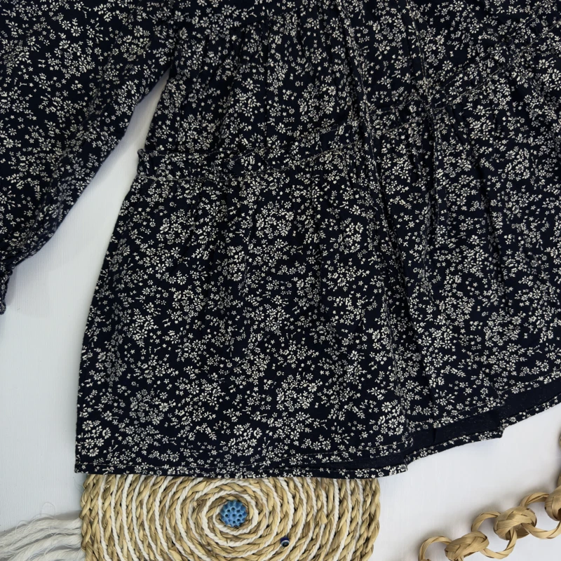 پیراهن گلدار یقه پرنسسی