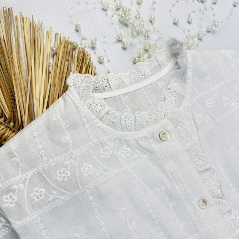 شومیز خامه دوزی کمر برش