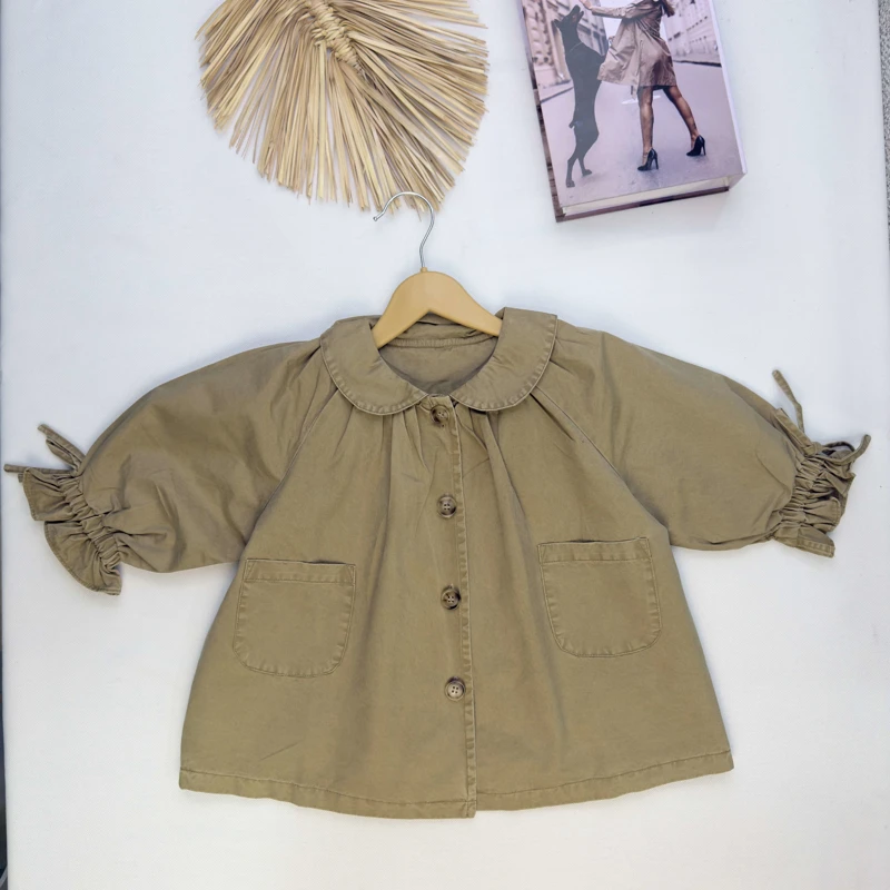 پالتو کتان استین چین