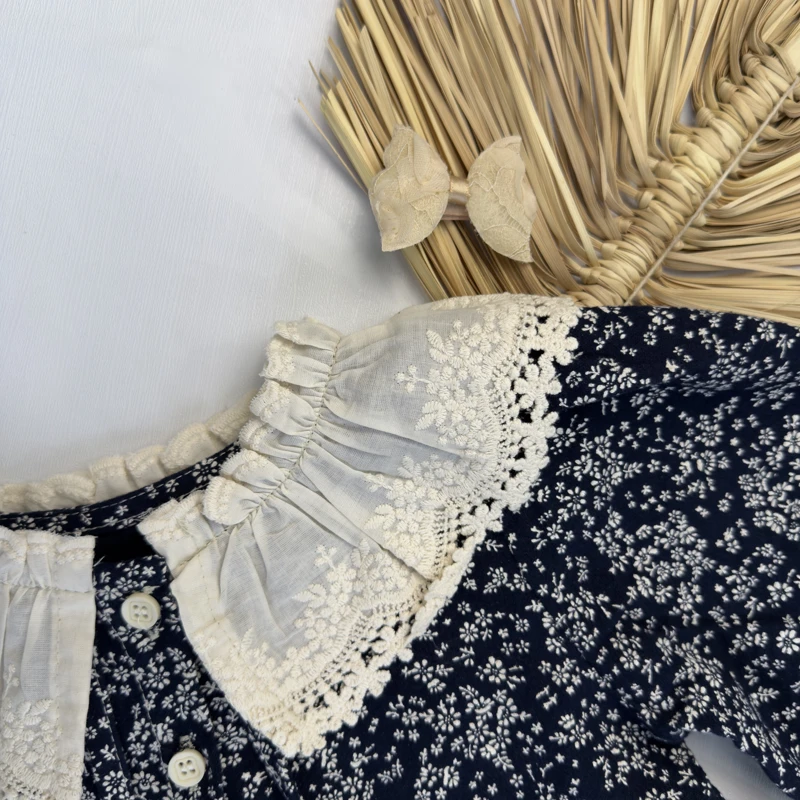 پیراهن گلدار یقه پرنسسی